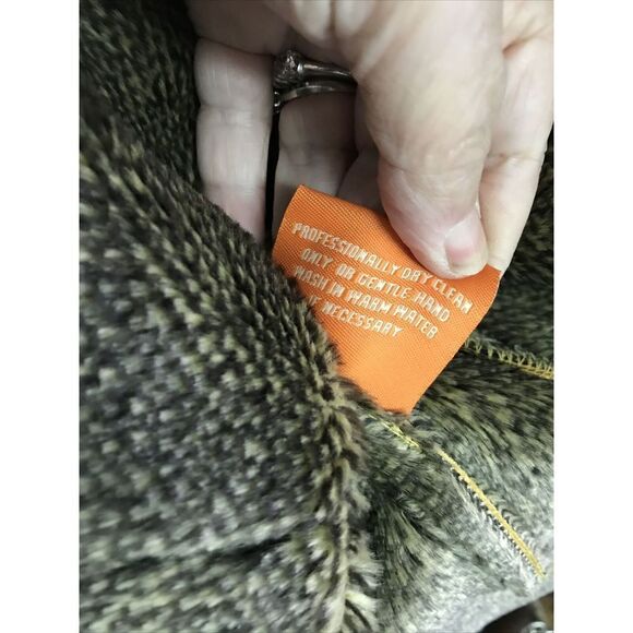 NEW Men Royal Prestige Faux Leather Fur Trim Zip Coat Jacket Pockets Lined XL - Picture 7 of 9